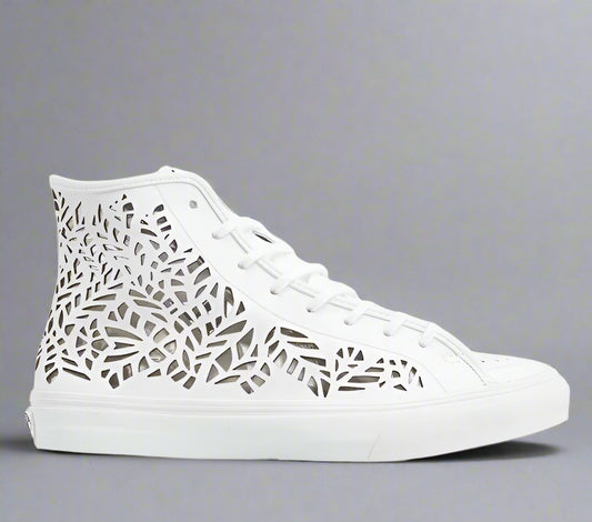 VANS | SK8-HI DECON (CUTOUT)| LEAVES/WHITE
